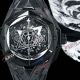 Fake Hublot Big Bang Sang Bleu II Tattoo watch with black rubber strap (2)_th.jpg